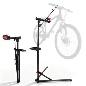 kisidus Support de R&eacute;paration V&eacute;lo Pied d'Atelier - Hauteur 37 - 62" (94 - 157 cm) R&eacute;glable, Pince 360&deg; Rotative, Charge Max 66 Lbs (XHRZ-EU, neuf)