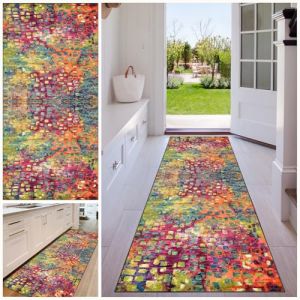 Tapis Couloir Long Antid&eacute;rapant Lavable Tapis Cuisine Absorbant Tapis de Passage Tapis Entr&eacute;e Int&eacute;rieur pour Cuisine Couloir Passage Chambre Tapis de Couloir Tapis Cuisine Devant Evier 50 x 150 cm (YosetomhLvey, neuf)