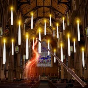 Szycdkj Bougie Flottante, Bougies Flottantes LED sans Flamme avec T&eacute;l&eacute;commande Magic Stick, Bougies &agrave; Piles Scintillantes pour Mariage Halloween et f&ecirc;te d'anniversaire (20Pc) (Szycdkj-EU, neuf)