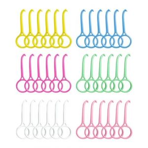 MOPZIJA 30 Pcs Outil de Suppression D'Aligner, Dissolvant D'appareil Dentaire Outil de Retrait d'Appareils Invisibles Portable Extracteur Orthodontique, Aligner Removal Tool (qinhuangdaozhaozangshangmaoyouxiangongsi, neuf)