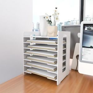 Bac &agrave; courrier - Organisateur de Bureau - Porte-Documents A4 - pour la Maison, Le Bureau, l'&eacute;cole, Banette de Rangement Bureau, Range Document Bureau pour Maison &Eacute;cole-33,5 x 25,5 x 40 cm(2 pc) (Hechheu, neuf)