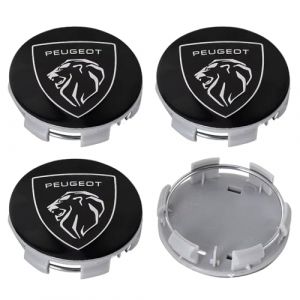 4Pcs Cache Moyeu pour Peugeot 508 Limousine AB Bj.2019, 60mm Centre de Jante Capuchons Centre Roue Couvre Chapeaux Enjoliveurs Centre de Roue de Voiture Bouchon De Jante,A- (wuhanshizhenjiakunjiancaiyouxiangongsi, neuf)