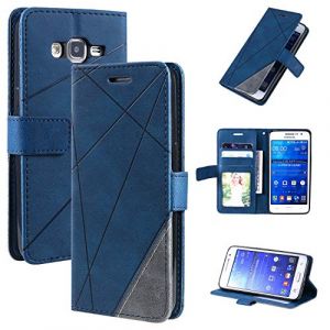 QiongniAN Coque pour Samsung Galaxy J2 Prime,Magn&eacute;tique Etui Housse pour Samsung SM-G530AZ Galaxy Grand Prime/SM-G530FZ SM-G531F SM-G531Y / SM-G532F/DS Galaxy J2 Prime+ &Eacute;tui T&eacute;l&eacute;phone Blue (QiongniAn, neuf)