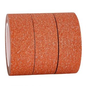 GORGECRAFT 3 Rouleau de Ruban Adh&eacute;sif D&eacute;coratif Washi Paillet&eacute; Couleur Verge d'or Fonc&eacute; 30mX15mm Ruban de Masquage en Papier Aluminium pour Loisirs Cr&eacute;atifs Scrapbooking Emballage Cadeau Voiture (GORGECRAFT FR, neuf)