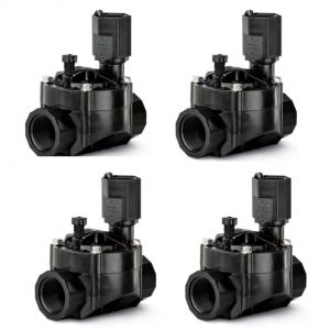 Suinga Lot de 4 Électrovanne 1" 24V 100HV Rain Bird. Fonctionne avec des programmateurs électriques de n'importe quelle marque du marché, noir (LaTiendadelJardin-com (Ne pas expédier vers îles), neuf)