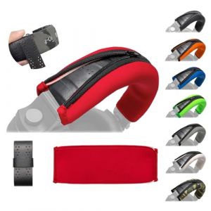 Voarmaks Housse de Coussin de Rechange Compatible Avec Casque Pioneer HDJ-X5/X7/X10 - Bande de Protection pour Bandeau (Rouge) (MusicMate2015, neuf)