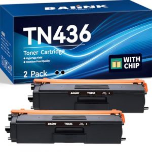 BAIINK Lot de 2 cartouches de toner de rechange pour Brother TN436 TN436BK TN-436 compatible avec imprimante Brother HL-L8260CDW HL-L8360CDW MFC-L8610CDW MFC-L8690CDW MFC-L8900CDW MFCL9570CDW (Noir) (THE BOG, neuf)