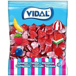 Bonbons en forme de cœur – 1 kg – Bonbons en forme de cœur – Saint-Valentin – Bonbons en cœur – Sans gluten (Ichuches, neuf)