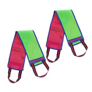 Beavorty Serviette De Serviette De Bain Lingette Exfoliante Bande De Gommage Pour Le 2 Pièces Éponge En Luffa Naturelle Massage Doux Et Sûr Pour La Peau Couleur Aléatoire (T Innovation·HX, neuf)