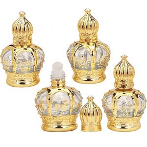 Dynaeuty Roll On Vide 15ml 4pcs Roll On Huile Essentielle Vide Bouteil Verre Flacon Roller Rechargeable, pour Parfums Aromath&eacute;rapie Massage Voyage#03 (TeencentsMallEU, neuf)