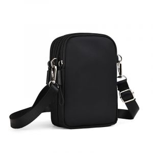 Casecret Sacs Bandouli&egrave;re Femme Petit Sac T&eacute;l&eacute;phone Portable Crossbody Mini Pochette Nylon Portefeuille &agrave; Main Sangle Sacoche &Eacute;tui Universel pour iPhone 17 Pro Max 16 Samsung Xiaomi Bis zu 7.5" Noir (Erlesw, neuf)