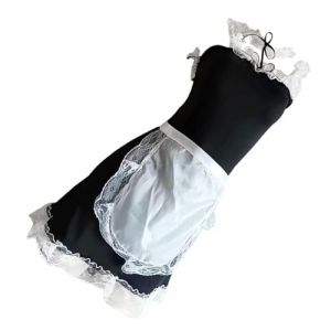 Kit d'accessoires de costume de soubrette fran&ccedil;aise pour Halloween, cosplay, lingerie tablier ras du cou en dentelle avec nuisette (BoRongDianZiShangWuYouXianGongSi, neuf)