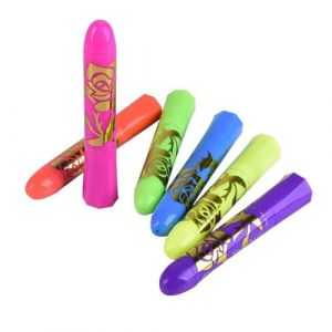 Maquillage Enfant - Crayons De Peinture Fluo Fluorescents UV - De Peinture Corporelle Torsadables, Lavables Et Non Toxiques | Tableau Visage Pour Anniversaire, Fêtes Et Cosplay (schand, neuf)