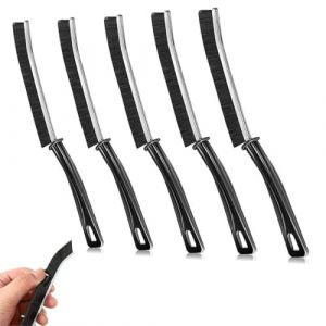 PYEUIFT 5 Pièces Brosse de Nettoyage des Interstices, Brosse Joint Carrelage, Brosse de Nettoyage Rainure Fenetre, pour Porte,Fenêtre, Rail de Cuisine Groove Gap et Saleté dans Crevasses (tulan4820208, neuf)