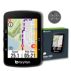 Bryton Rider 650 Compteur GPS vélo, écran Tactile Couleur 2,8", Jusqu’à 33h d’autonomie, Cartes d’Europe préchargées, Navigation Virage par Virage, réglage Automatique de la luminosité (Bryton Inc., neuf)