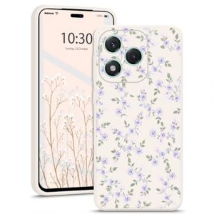 Lonrapa Coque pour Honor 400 Lite 5G Etui, Housse en Silicone TPU Souple et Mince avec Motif Vintage Protection Bumper Case Cover R&eacute;sistant Aux Chocs pour Honor 400 Lite 5G - Violet Rose (Lonrapa, neuf)