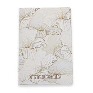 Nemau - Prot&egrave;ge Carnet de Sant&eacute; en Gomme Expans&eacute;e &ndash; Fabriqu&eacute; en France - &Eacute;tui Carnet B&eacute;b&eacute; Enfant Fille ou Gar&ccedil;on Adulte - Format Maternit&eacute; Standard - Id&eacute;e Cadeau Naissance - Mod&egrave;le Feuille Dor&eacute;e (NEMAU PLAST, neuf)