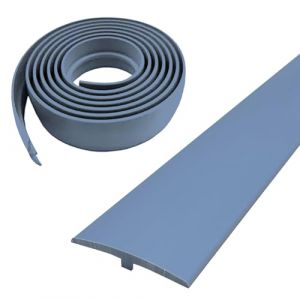 Profil de transition, bande de seuil T autocollante - 5&times;300 cm - Bande de seuil en PVC pour seuils de porte - Couverture fendue plate pour seuils de porte et sols de connexion de dalles de stratifi&eacute; (wuhanyaoyoudianzikejiyouxiangongsi, neuf)