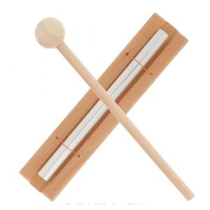 Carillon Énergétique et Instrument de Percussion, Carillon à Main en Bois avec Maillet, Sonorités pour Méditation et Relaxation, pour Enfants, Gestion de Classe, Éveil Musical et Activités Créatives (XMiaoming, neuf)