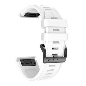 NotoCity Bracelet Fenix 5X avec Fermoir à Ressort, 26 mm Bracelet en Silicone à Ajustement Facile Compatible Garmin Fenix 5X / Fenix 5X Plus/Fenix 3 / Fenix 3 HR/Fenix 6X/6X Pro/Fenix 7X Bracelet (NotocityEU, neuf)