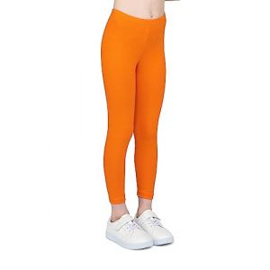 infatti Leggings en Coton pour Enfants Filles Pantalons Doux et Confortables pour Enfants entra&icirc;nement d&eacute;contract&eacute; Style &eacute;l&eacute;gant v&ecirc;tements de Base Zoe, Orange 158 cm (13 Ans) (GXT SPORT LTD, neuf)