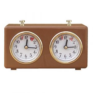 Gusengo Minuterie D'Horloge D'éChecs - Numérique Chronomètre en Bois, Outil D'horloge D'échecs pour Jeu D'échecs Pendule D'échecs Compte À Rebours Game Timer Chess Clock Timer, Brun (Gusengo, neuf)