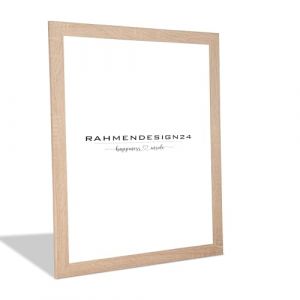 Rahmendesign24 Cadre photo Cadre puzzle | Ch&ecirc;ne Sonoma 40x120cm | Verre acrylique ANTIREFLET/ANTI&Eacute;BLOUISSEMENT | Cadre galerie Cadre interchangeable D&eacute;co Cadre mural Cadre de table (Rahmendesign24, neuf)