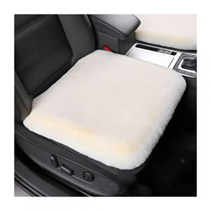 Adunsiaoto 2 Pi&egrave;ces Coussin Voiture Siege, Protecteur/Housse de Si&egrave;ge Voiture Avant Super Doux Confort, Hiver &Eacute;paissir Avant arri&egrave;re Coussin de si&egrave;ge, Confortable, pour Auto Bureau(Beige) (dunsiaoto, neuf)