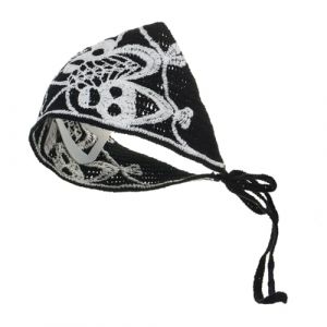 SLXLYH Écharpe à cheveux squelette pour Halloween, tête de mort tricotée pour adultes, accessoire photo créatif unique (tête de fantôme) (anbeidianzi, neuf)