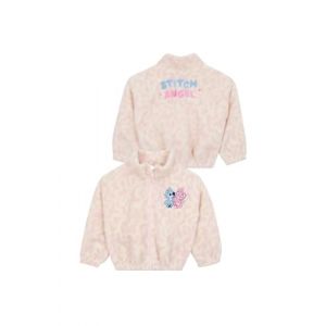 Disney Veste Stitch | Vêtements pour filles | Veste fille | Veste polaire pour enfants Stitch And Angel| Ecru 12-13 Ans (Character FR, neuf)