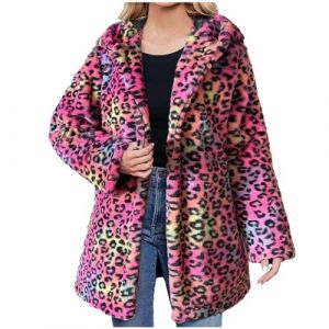 AEGJEGVD Manteau Femme en Fausse Fourrure Veste Fausse Fourrure Chic Mode Velours et Peluches Manches Longues Manteau Fille Veste Courte en Polaire Chaude et Moelleuse Chaud Fausse Fourrure Moelleuse (⭐⭐⭐⭐⭐AEGJEGVD⭐⭐⭐⭐⭐, neuf)
