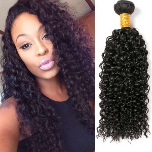 Kinky Curly Human Hair Bundles Longue Tissage Cheveux Naturels Bouclés Meche Bresilienne En Lot Meche Naturelle Tissage Bouclé Naturel Couleur Noire Naturelle 100g 26 Pouce (beiyuan hair product, neuf)