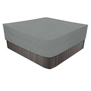 Housse De Protection Carrée Imperméable En Tissu Oxford 420D Pour Spa Extérieur,Bache Pour Bain À Remous Carrée De Jardin, Imperméable, Anti-poussière Et Résistante Aux UV-Gray Gris||239x239x50cm (shangmaodian(Livraison rapide en 7 à 14 jours), neuf)