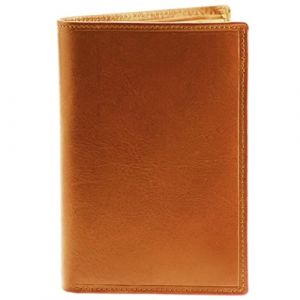 Charmoni - Porte Papier Voiture - Protection Anti RIFD - 2 Etuis Prot&egrave;ges Carte Grise et Permis Inclus - Porte Document V&eacute;hicule avec Rangement Assurance - Cuir Vachette (Cuir Collet Vache, Gold) (Charmoni, neuf)