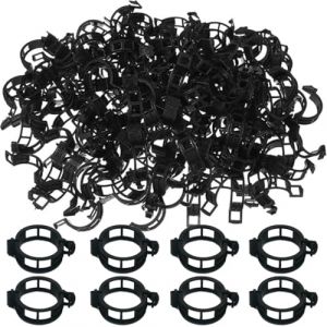 HABNI 100 Pieces Clips Tomate Pour Plantes Plant Support Clips De Jardin Tomates Clips De Support De Plantes Clip Clips De Support De Plantes Pour Légumes Tomates Et Plants De Vignes Noir (XIANXIAN LI, neuf)