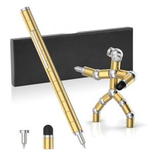 OSDUE Stylo Magnétique, Doré Créatifs Magique Drôle Stylo Magnétique Pens Bille Décompression Fidget Pen Un Petit Cadeau pour Soulager Le Stress (Yunnli, neuf)