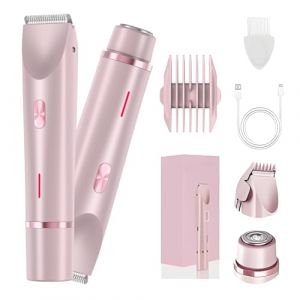 Klyne Tondeuse 2 En 1 Femme, Rasoir Klyne Femme, Épilateur Maillot, Électrique Rasoir Maillot Étanche IPX7 pour Aisselles, Jambes Et Maillot (Rose) (wuxishixuyezhubao, neuf)