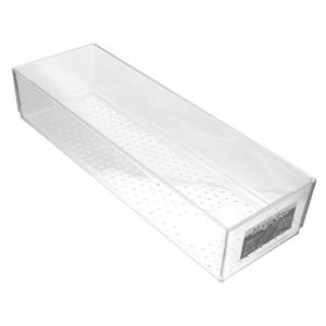 MOTHNUR Bo&icirc;te de Rangement Tiroir Transparente Moyenne Organisateur pour Cosm&eacute;tiques Maquillage et Accessoires Plateau Diviseur pour Bureau et Chambre (Huajiay, neuf)