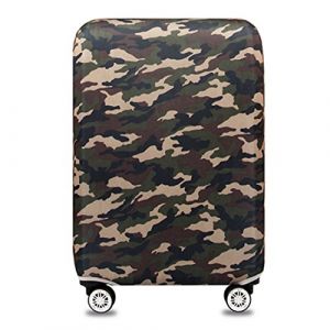 YianBestja Elastique Housse De Valise Luggage Cover, Protection De Valise Housse Bagage Voyager Protecteur Couverture pour 18-32 Pouce Valise (Camouflage 2, S (18-21 inch Luggage Case)) (BestjaChu, neuf)