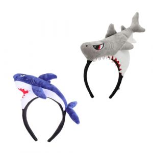 Beaupretty 2 Pièces bandeau de requin de dessin animé cheveux de requin costumes de requin deguisement halloween costume halloween accessoires cheveux accessoire cheveux coiffe d'animaux (lorianca, neuf)