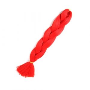 LYVQZPWLRla mode synth&eacute;tique, Extensions de cheveux synth&eacute;tiques de 60 cm for tresses, bleu et violet, au crochet(24inchesRED) (KanHuaDeY, neuf)