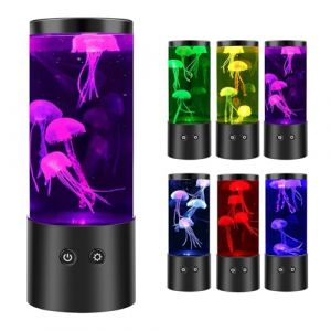 RUICUBEI Lampe de M&eacute;duse, Aquarium Sensoriel avec 7 Modes de Changement de Couleur, R&eacute;aliste M&eacute;duse Aquarium Ambiance Lumi&egrave;re, D&eacute;coration du Salon Chambre Bureau. (ChangshashiShurenDianziShangwuYouxianGongsi, neuf)