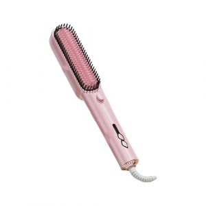 Brosse De Lissage Pour Cheveux - Peigne Ionique Cheveux Bouclés | Accessoire Coiffure Portable, Brosse Chauffante Confortable Pour Voyage (DAOXAG, neuf)