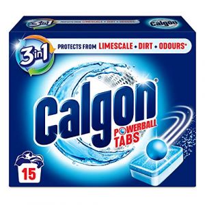 Calgon Tablettes nettoyantes et adoucissantes 4 en 1 pour machine à laver, éliminent le calcaire et les odeurs, nettoyage en profondeur, unités : 15 pastilles (l'emballage peut varier) (shop shara  discount, neuf)