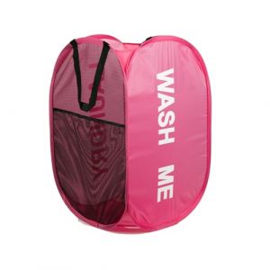 KIAYOO Panier &agrave; Linge Pliable, Corbeilles &agrave; Linge Pop Up Laundry Baskets Sac &agrave; Linge,Paniere a linge sale avec Manipuler pour Salle de bain Chambre &agrave; coucher Buanderie Chambre d'enfant Voyage, Magenta (KIAYOO, neuf)