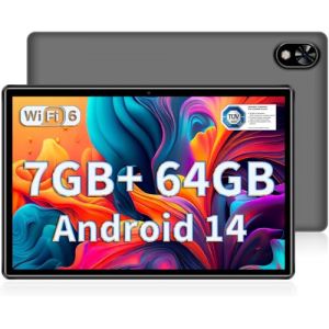DOOGEE U9 Tablette Android 14 avec 5G WiFi 6, 7GB+64GB (TF 1TB) 10.1 Pouces Tablette Tactile 5060mAh/1280x800/5MP+2MP/BT5.0/Widevine L1, Gris (Nikolettaly, neuf)