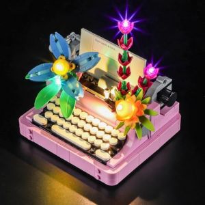 GEAMENT Jeu De Lumières Compatible avec Lego La Machine à écrire avec des Fleurs (Typewriter with Flowers) Creator 31169 (Modèle de Bloc Non Inclus) (GEAMENT-FR, neuf)