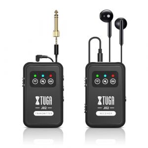 XTUGA Systèmes de retours in-Ear avec écouteur, Système IEM Stéréo 2.4G avec Émetteur & Récepteur en Mode Mono et Stéréo (XTUGA E-COMMERCE-UK, neuf)
