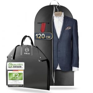 FiRiO 1 x Premium Housse Costume Voyage Pliable I MATÉRIEL JUSQU'À 50% Plus ÉPAIS I Porte Housse Costume Homme I Housse Vetement Voyage I Housse Vetements à Suspendre I Housse Chemise I 120x60cm (RIC-TECH FRANCE, neuf)