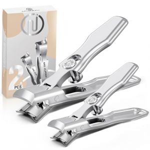 Coupe Ongle Pour Ongles épais, Professionnel Coupe Ongle Set Avec Ouverture de Mâchoire Large en Acier Inoxydable et Pince Coupe Ongle Pied,Kit Manucure Pedicure Pour Hommes Femme Avec Lime à Ongles (HfCom, neuf)